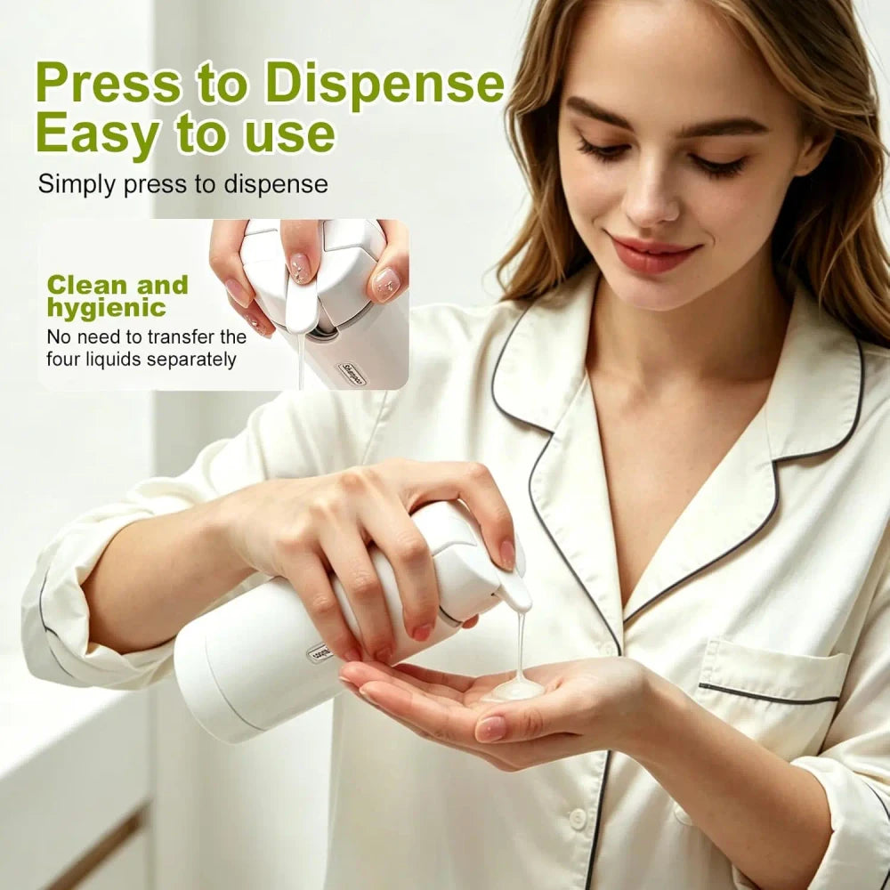 4 in 1 Travel Toiletry Dispenser
